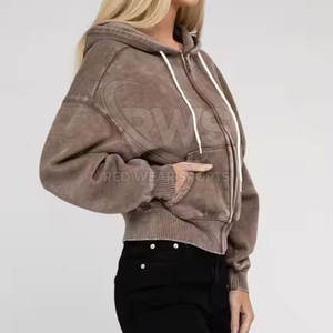 Plus Size Fashion Clothing Acid Wash <b>Hoodies</b> Premium Quality Fashionable <b>Women</b> Acid Wash <b>Hoodies</b> - Product Image 2