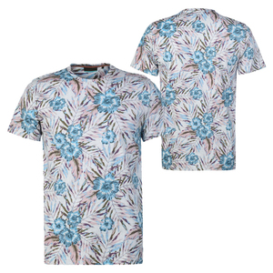 Camiseta de algodón 100% para hombre, Camiseta holgada estampada con logotipo personalizado, camiseta de manga corta con cuello redondo, camiseta informal de sublimación a la moda - Product Image 6