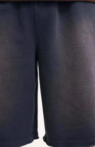 Short pour homme personnalisé délavé à l'acide Short vintage en coton épais imprimé en détresse avec strass Styles 100% polaire en coton avec cordon de serrage - Product Image 5