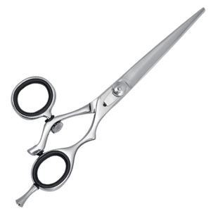 Tijeras de peluquero japonesas profesionales con tres anillos giratorios mango de acero inoxidable Punta de hoja Roma para cortar el cabello - Product Image 1