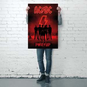 AC/DC PWR/UP <b>Poster</b> Modern Design Style Made of Paper for Wall Usage - Product Image 4