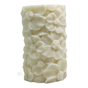 Fleur épanouie pilier bougie maison décorative cire de soja pour mariages vacances anniversaires noël Halloween pâques - Product Image 2