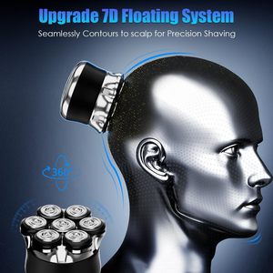 Afeitadora Eléctrica Impermeable para Hombres Calvos, con Carga Rápida y Pantalla LED, Kit de Afeitado de Doble Cuchilla Recargable - Product Image 4
