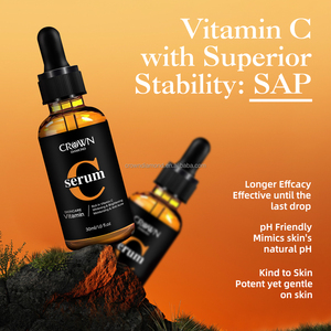 Etiqueta privada Hidratante Reafirmante Iluminador Anti Acné Envejecimiento Eliminación de manchas oscuras Vitamina C Blanqueamiento fuerte Suero para el cuidado de la piel facial - Product Image 2