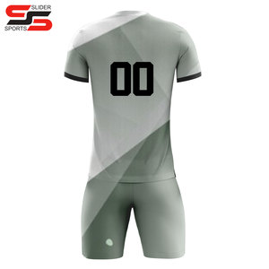 ชุดฟุตบอลแบบกำหนดเอง ชุดแข่งฟุตบอล แห้งเร็ว ระบายอากาศได้ดี ชุดยูนิฟอร์มฤดูร้อน พิมพ์ลายดิจิทัล สีตามสั่ง โพลีเอสเตอร์ 100% - Product Image 6