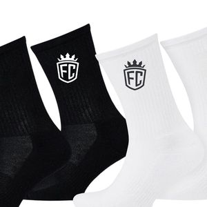Men Fundamental Crew <b>Socks</b> 2 Pack Breathable Cotton Gym Training Sports <b>Socks</b> for Daily Performance Wear - Product Image 5