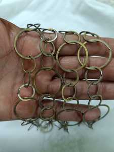 Cadenas de Cobre Plateadas en Plata 925 Hechas a Medida con Detalles de Diamantes, Forma Geométrica para la Fabricación de Collares y Pulseras - Conífera - Product Image 3