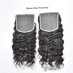 Extensions de cheveux humains indiens de qualité supérieure, closure bouclée, tissage Remy double trame, pour machine, vente en gros, export - Product Image 2