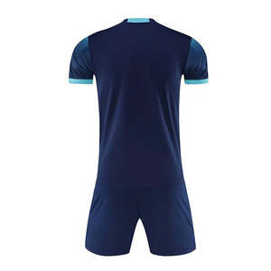 Conjunto de Uniforme de Fútbol de Secado Rápido, Camiseta y Pantalones Cortos de Poliéster, Impresión de Logotipo Personalizado, Ropa Deportiva de Equipo, Entrenamiento de Fútbol, Pedidos al por Mayor OEM/ODM - Product Image 2