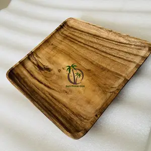 Деревянная тарелка разных форм, натуральная красочная деревянная тарелка, деревянная тарелка для детей, деревянные кухонные принадлежности