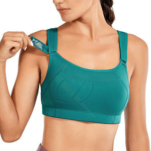 บราออกกำลังกายคุณภาพดีที่สุดจากผู้ผลิต ผลิตจากผ้าสแปนเด็กซ์/โพลีเอสเตอร์ พร้อมโลโก้และสีตามสั่ง ดีไซน์โดดเด่น ระบายอากาศได้ดี ขายดีในปากีสถาน - Product Image 3