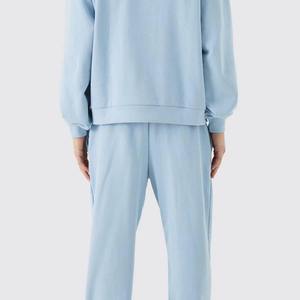 Ensemble de survêtement de qualité supérieure, imprimé à l'écran, 100% coton, sweat-shirt à capuche et pantalon empilé, dernier design 2025 - Product Image 6