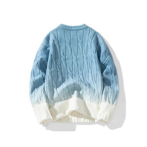 Venta al por mayor de lujo de la colección de invierno 2024 suéter transpirable para hombre de color puro Jumper Tops suéter de punto - Product Image 2