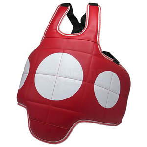 Protector de pecho de cuero de alta calidad superventas, equipo de entrenamiento profesional de boxeo y MMA con patrón de impresión único - Product Image 3