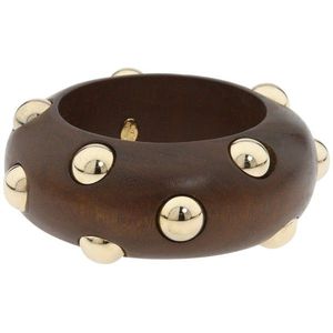 Pulsera de Madera BEUTYFULL con Pentagrama Retro, Diseño Exagerado con Remaches Anchos, Accesorio Unisex Moderno Hecho a Mano e Impermeable - Product Image 6