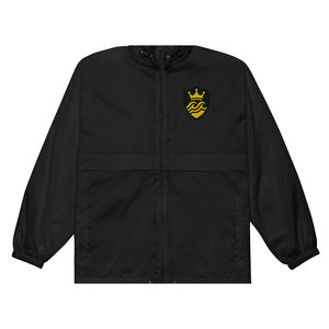 Cortavientos Crown Shield, Ropa Casual Urbana, Cuello Alto, Cierre con Cremallera, Impermeable, Diseño de Paisley con Parches, Talla XS, PU Spandex - Product Image 1