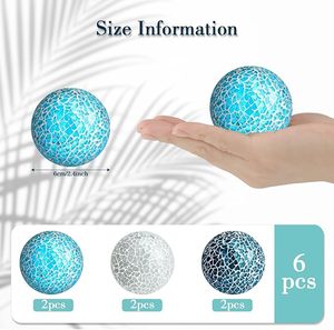 Esferas de Mosaico Modernas, Diseño Creativo, Bolas Decorativas de Vidrio para el Hogar, Adornos de Bolas Doradas, Decoración para el Hogar, para Regalos y Manualidades - Product Image 2