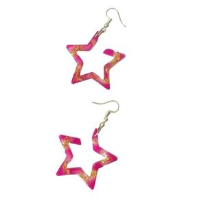 Boucles d'oreilles en résine de haute qualité, très vendues, avec perle MOP, cadeau pour filles et femmes, artisanat Javed - Product Image 1