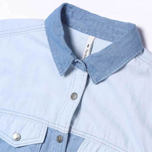 Camisa Vaquera Vintage para Mujer, de Alta Calidad, 100% Algodón, con Texto Personalizado Impreso, Informal, para Verano e Invierno, con Logotipo Frontal - Product Image 6