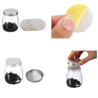 Bouteilles légères jetables en plastique PET PE PP avec bouchon à vis, joint d'étanchéité sous pression et doublure auto-adhésive en mousse