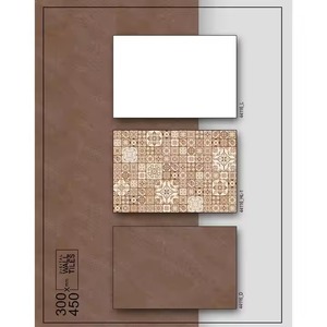 Azulejos de pared de cocina de cerámica india de diseño moderno 30x45 Cm 300x450mm 12x18 pulgadas azulejo esmaltado impreso brillante Interior Digital - Product Image 4