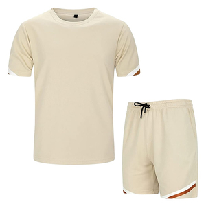 Nouvelle collection 2026 : Ensemble short décontracté unisexe en tissu tricoté respirant (polyester et coton) avec impression numérique – Idéal pour l'été - Product Image 1