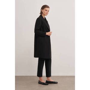 Winter Long Wool <b>Cardigan</b> with <b>Shawl</b> <b>Collar</b> and Button Closure - Product Image 2