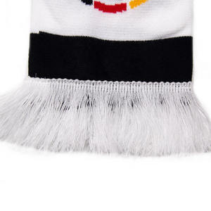 Bufanda de lana cálida para exteriores para fútbol animando Fan Club bufandas Unisex elegante mejor edición diseño de rayas bufandas de fútbol - Product Image 5