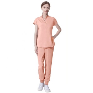 Uniformes médicos elásticos de Spandex de rayón de alta calidad, uniformes de Hospital personalizados para hombres, uniformes para mujeres, abrigos de laboratorio médico, uniforme de enfermera - Product Image 6