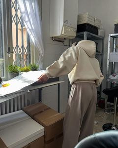 Custom 100% Cotton Streetwear Fleece <b>Thick</b> Baggy Men Zipper Hoodies Unisex Heavyweight Oversized Boxy Cropped Fit Hoodie - Product Image 4