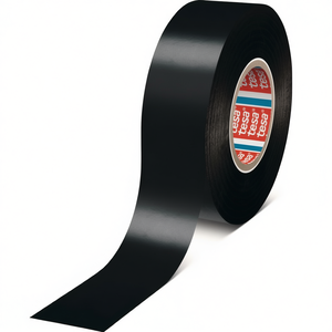 Cinta Aislante Negra TESA Tesaflex 4163, Rollo de 33m de Largo y 50mm de Ancho, Paquete de 3, para Uso en Oficina - Product Image 3