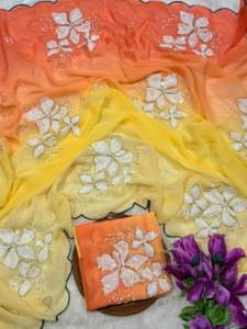 Magnifique collection de sari Georgette Seqwance pour femme - Product Image 6