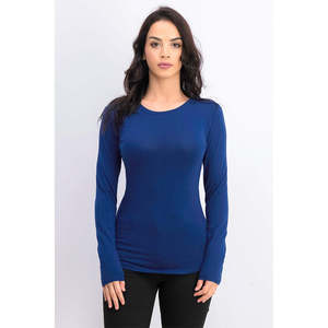 T-shirt a maniche lunghe blu taglia Large per ragazzi Planet Gold, in jersey 100% cotone, tessuto traspirante - Product Image 1