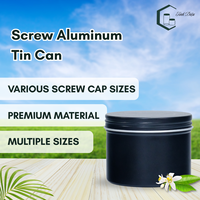 Pot en aluminium recyclable et écologique de haute qualité avec logo personnalisé, couvercle à vis avec revêtement UV, faible MOQ, livraison rapide, 50g 60g 120g, crème pour le visage