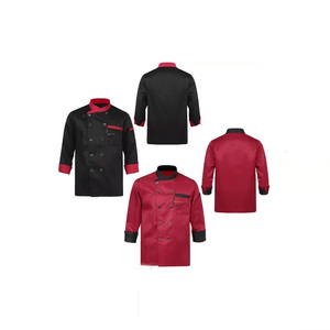 เสื้อเชฟแขนยาววัสดุผ้าฝ้าย100% ทันสมัยเสื้อเชฟมืออาชีพดีไซน์ตามสั่ง - Product Image 6