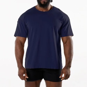 เสื้อยืดผู้ชายไซส์ใหญ่รุ่นใหม่ล่าสุด รับสกรีนโลโก้ ผ้าคอตตอน 95% สแปนเด็กซ์ 5% ระบายอากาศได้ดี เหมาะสำหรับออกกำลังกาย ฟิตเนส และเล่นกีฬา - Product Image 2