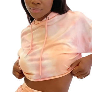 Sudadera con Capucha para Mujer, Estilo Urbano, Personalizada al por Mayor, Impresión DTF, Tejido de Felpa, Gruesa, Lavada con Ácido - Product Image 4