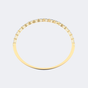 Brazalete de Diamantes con Engaste de Puntas Ovalados y en Forma de Pera de 5.20 Quilates, Oro de 14 Quilates, Joyería de Diseño con Diamantes Cultivados en Laboratorio de Formas Mixtas para Mujer - Product Image 6