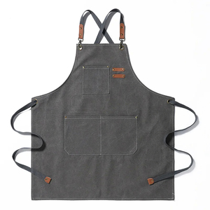 Tablier en toile de coton avec sangle de cou réglable - Product Image 6