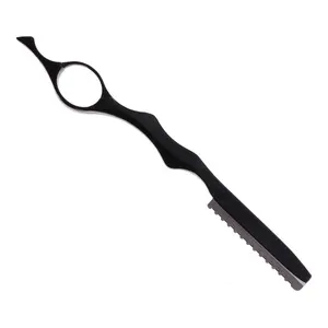 Pisau cukur penata rambut profesional, Stainless Steel untuk penggunaan di rumah Salon, pisau cukur pemotong bulu