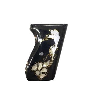 Mirino ceco compatibile madreperla intarsio nero in legno impugnatura - Product Image 1