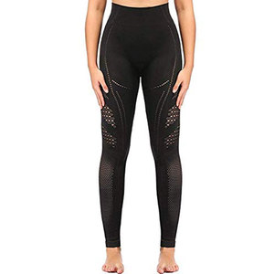 Leggings tricotés respirants sans couture taille haute pour femmes Style décontracté - Product Image 1