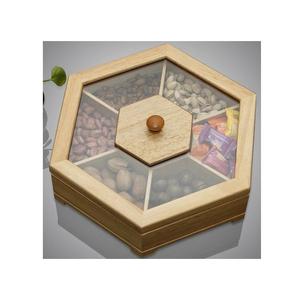 Organizador de caja de especias de madera con tapa y compartimentos para almacenar especias, hierbas, condimentos de manera eficiente - Product Image 6