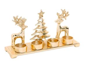 Portavelas Golden Legs T-Light, nuevos diseños, estilo FAROL DE Metal de aluminio para Pascua, Navidad, decoración del hogar, incluida la madera - Product Image 2