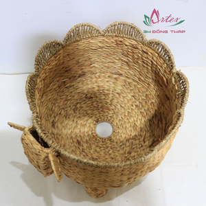 Meilleures ventes Panier de rangement tissé naturel Jacinthe d'eau Décoration intérieure en forme d'animal pour le salon Nouvel article - Product Image 4