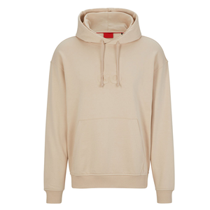 Fashion Embossed Solid Winter Hoodies for Men Custom 100% Cotton Regular Fit Fleece Pocket Customizable Hoodie - Product Image 6