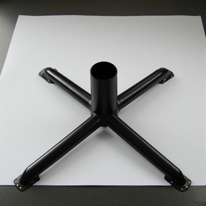 Elegante soporte de árbol de Navidad de hierro negro con acabado martillado trabajo artesanal hecho a mano que ofrece estabilidad y decoración - Product Image 6