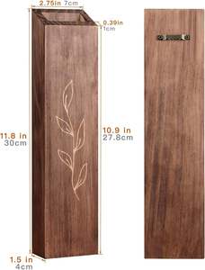 Jarrón de mesa de madera natural personalizable de alta calidad Jarrones de madera Premium de la India para espacios habitables - Product Image 4