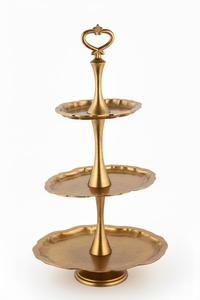 Soporte de Pastel de Niveles Dorado Antiguo, Pedestal Vintage de Metal para Cupcakes, Servidor de Postres para Bodas y Fiestas, Venta al por Mayor, Soporte de Pastel de Niveles Dorado Antiguo Estilo Real - Product Image 3