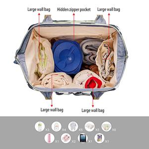 Sac à langer personnalisé/en gros, grand sac à dos souple de style occidental pour mamans et papas, pour garçon et fille, essentiel pour les voyages, cadeau de naissance - Product Image 3